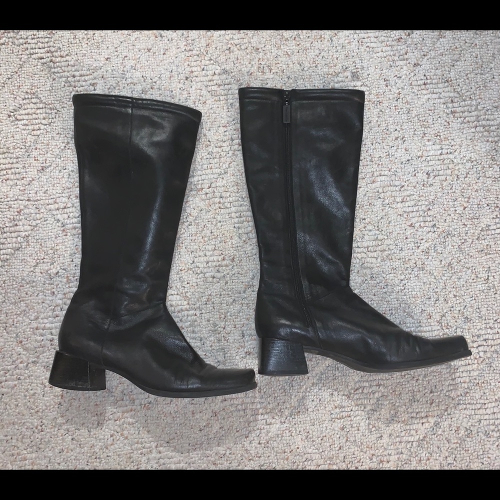 Black dress boots